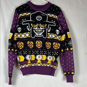 Purple Voodoo Ranger Beer Novelty Knit Halloween Sweater